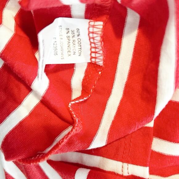 Heart & Hips Red/White Striped Strapless Fitted Bodycon Dress Size Small - Picture 6 of 6